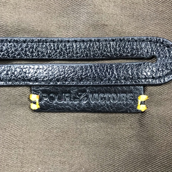 Pour La Victoire Madison Suede Leather Satchel Bag - Picture 8 of 8